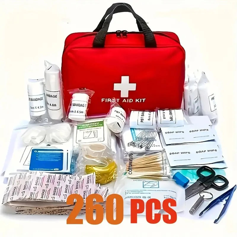 Portable Emergency Street Med Kit (Large - 260 pcs)