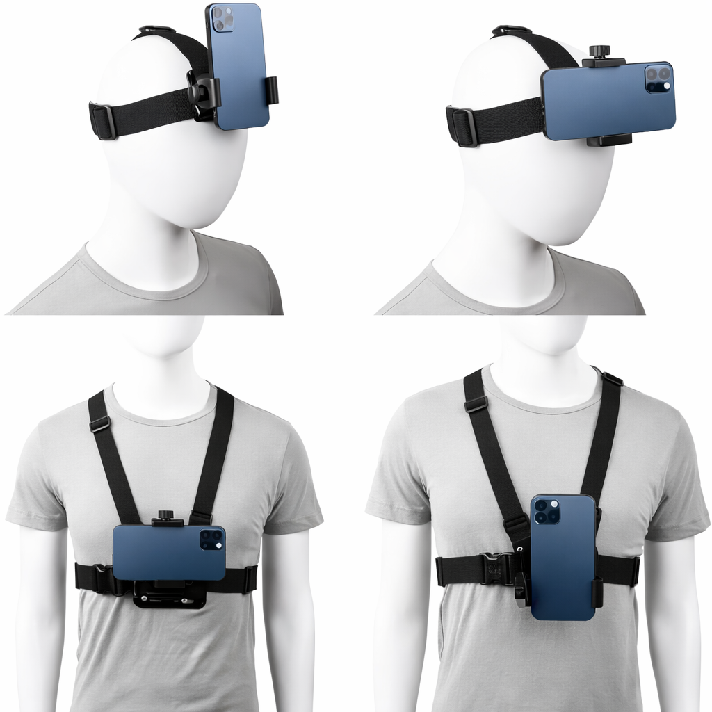 Action Camera Harness (Chest & Head)